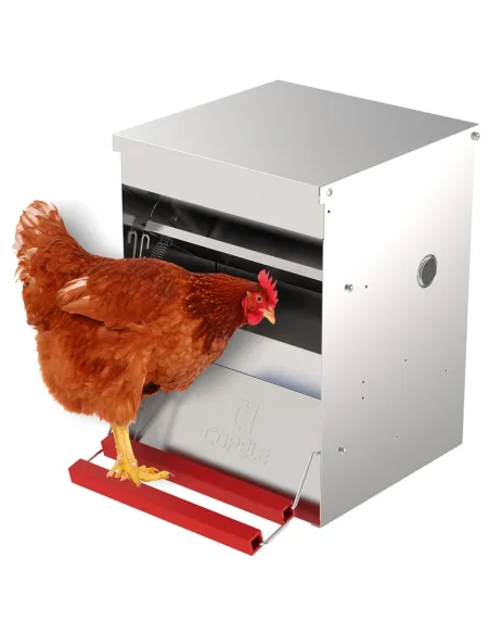 Comedero para gallinas con apertura mecánica "Safeed" | CiberMascotas